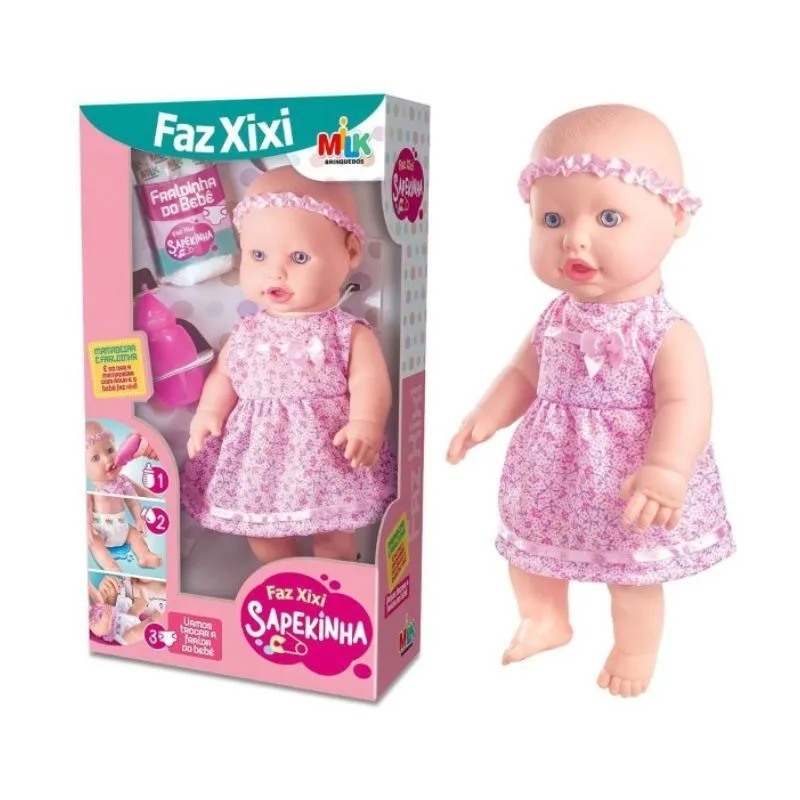 BONECA SAPEKINHA FAZ XIXI